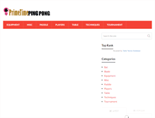 Tablet Screenshot of primetimepingpong.com